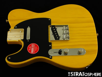 LEFTY Fender Squier 50s Telecaster Tele LOADED BODY Guitar Butterscotch Blonde!