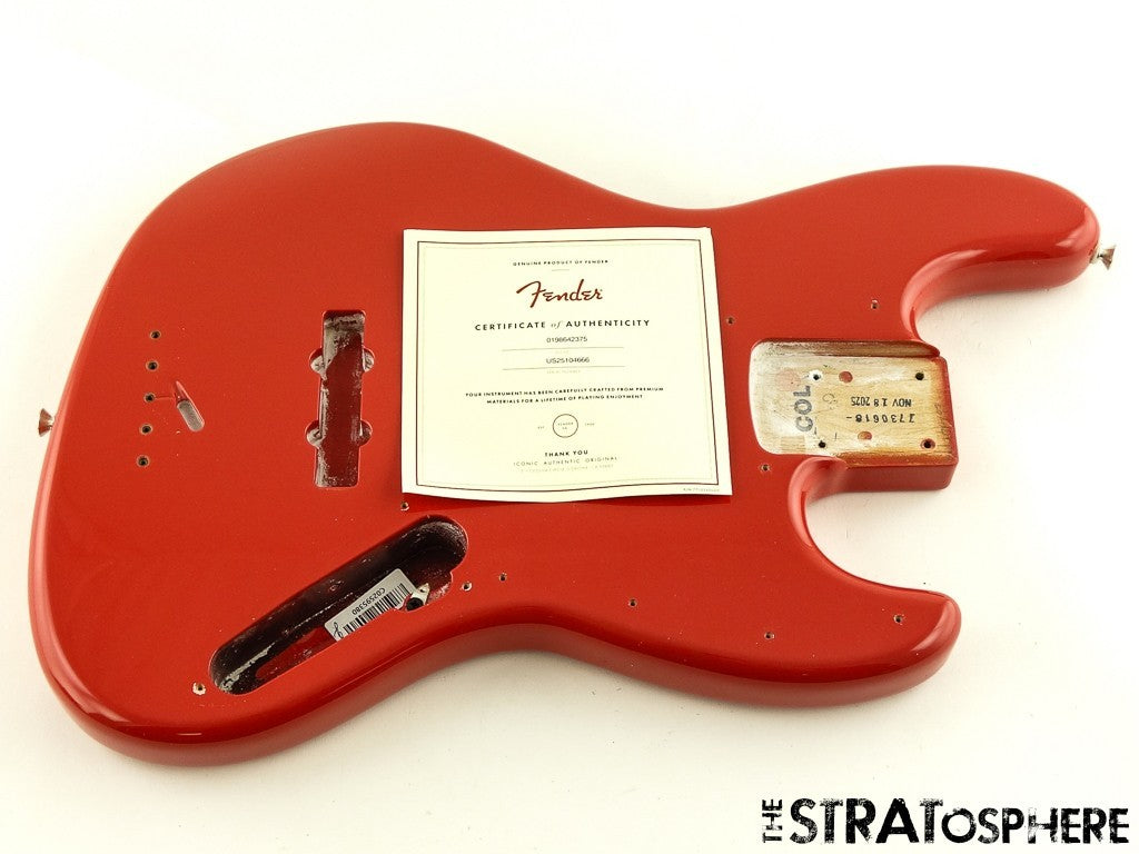 Fender American Professional Classic Jazz J Bass BODY, Faded Dakota Red