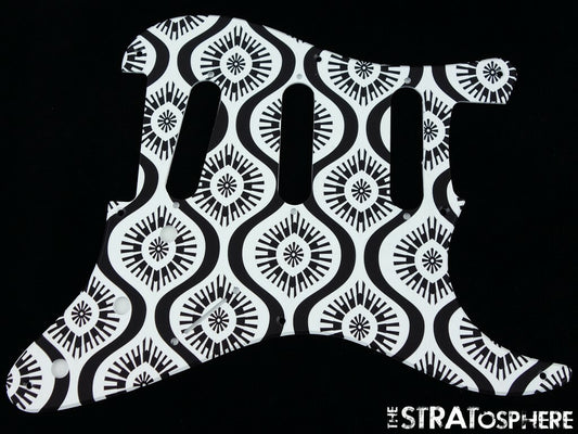 * NEW Stratocaster PICKGUARD for Fender Vintage Strat 8 Hole Lashes Print