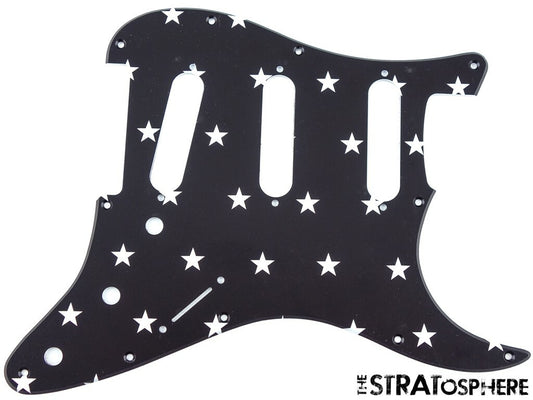 * NEW Stratocaster PICKGUARD for Fender Vintage Strat 8 Hole Stars Print