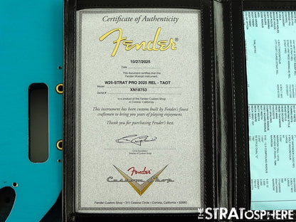 Fender USA Custom Shop Custom Strat Pro 2025 Relic BODY, Taos Turquoise W25