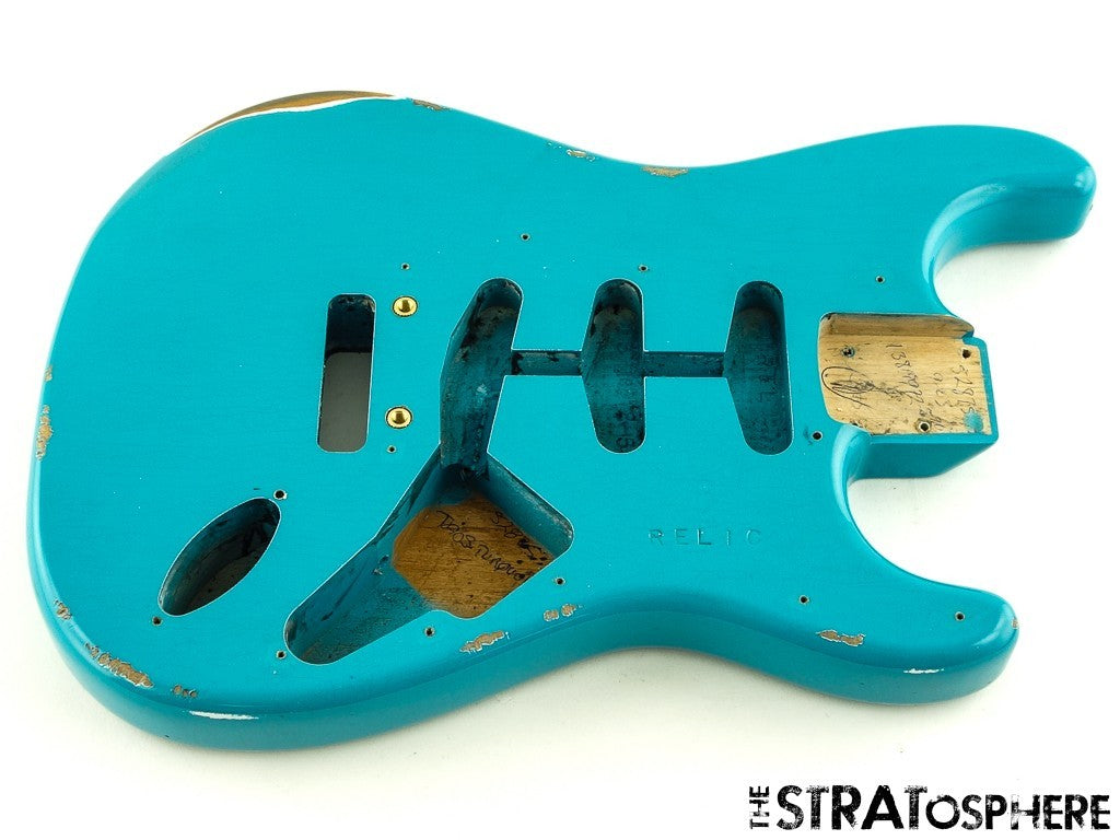 Fender USA Custom Shop Custom Strat Pro 2025 Relic BODY, Taos Turquoise W25