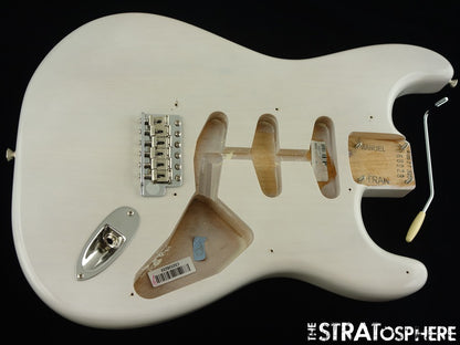 USA Fender ERIC JOHNSON Strat BODY + HARDWARE American Nitro, White Blonde