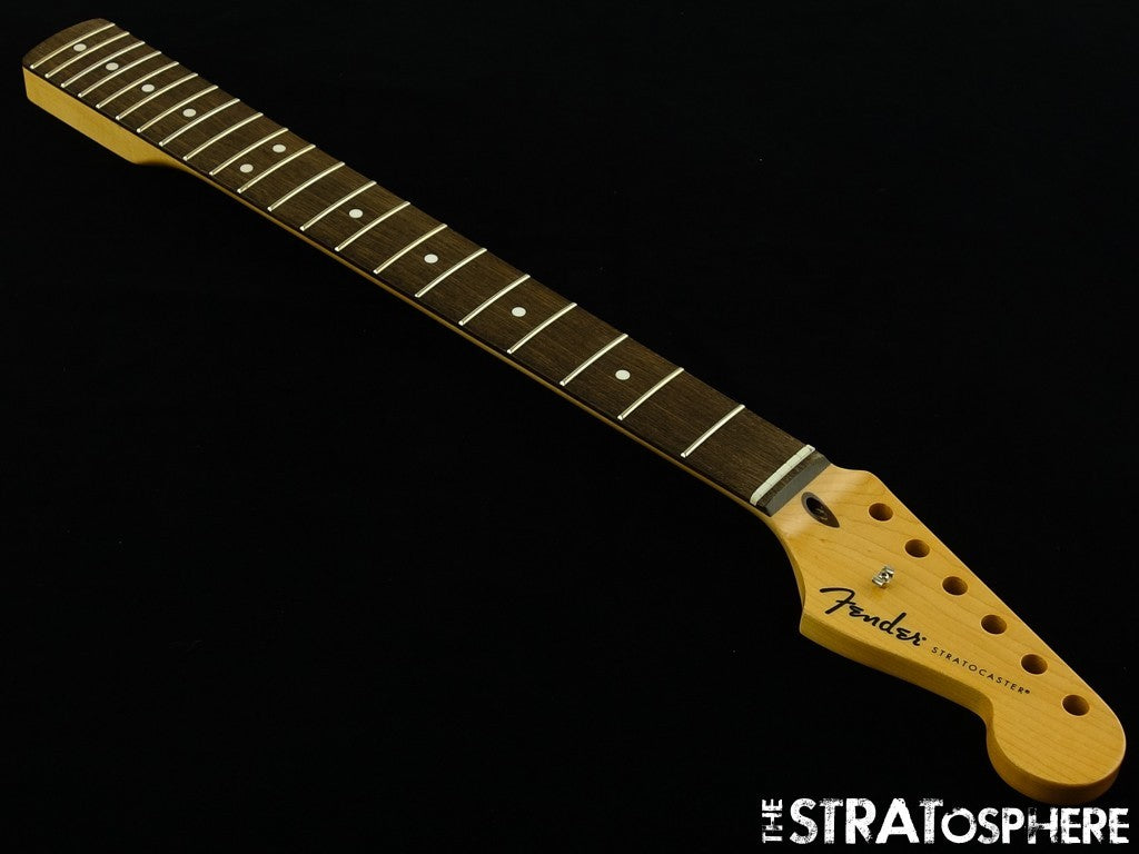 Fender Standard Stratocaster Strat, NECK, Modern ''C'' Parts, Indian Laurel