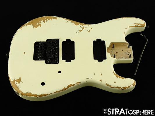 Charvel Pro Mod Relic San Dimas BODY & HARDWARE Floyd Rose Weathered White