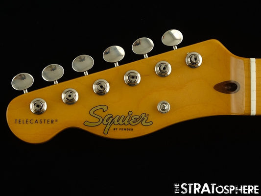 LEFTY Fender Squier Classic Vibe 50s Telecaster NECK & TUNERS, Tele Tinted Maple