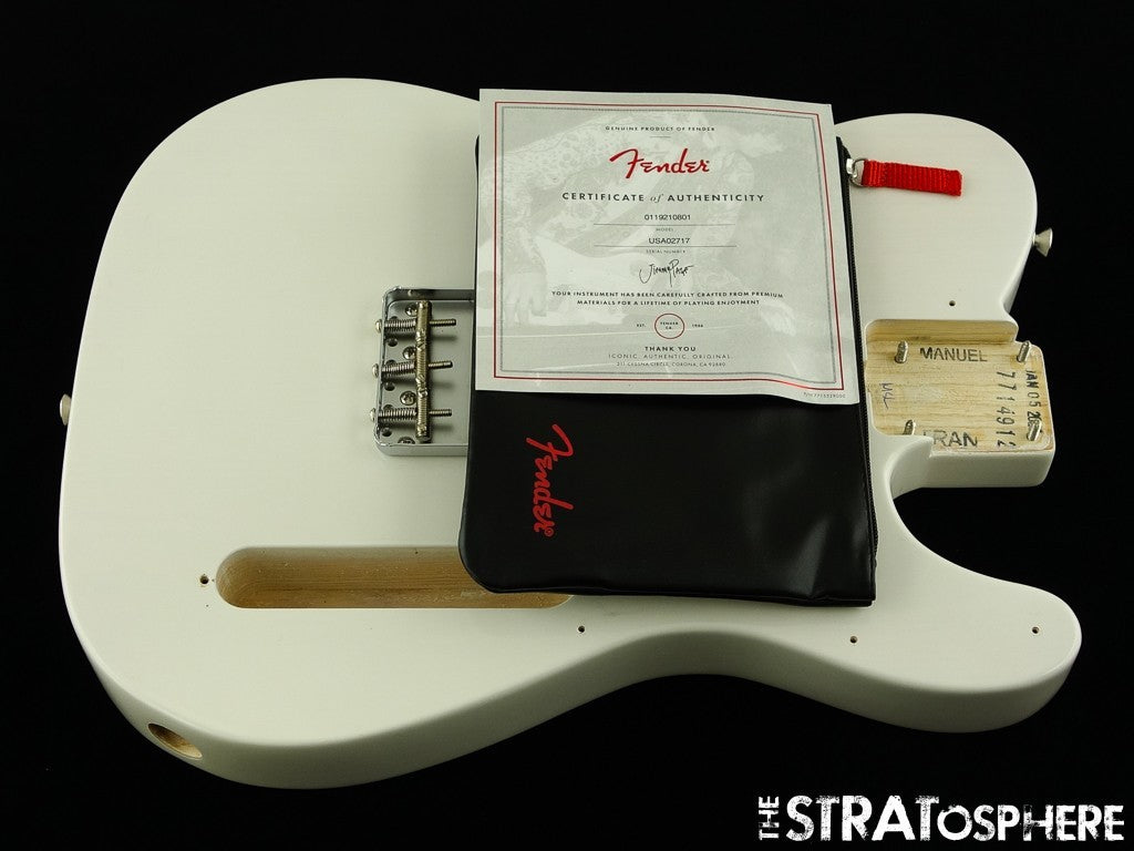 Fender American Jimmy Page Mirror Telecaster BODY & HARDWARE Tele White Blonde