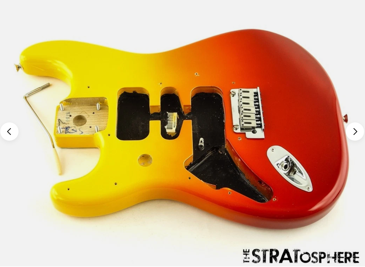 LEFTY Fender Player Plus Series Stratocast Strat BODY + HARDWARE Tequila Sunrise