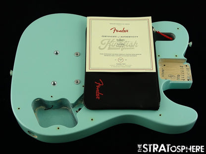 Fender American Kingfish Delta Day Telecaster Deluxe BODY Tele Alder Daphne Blue