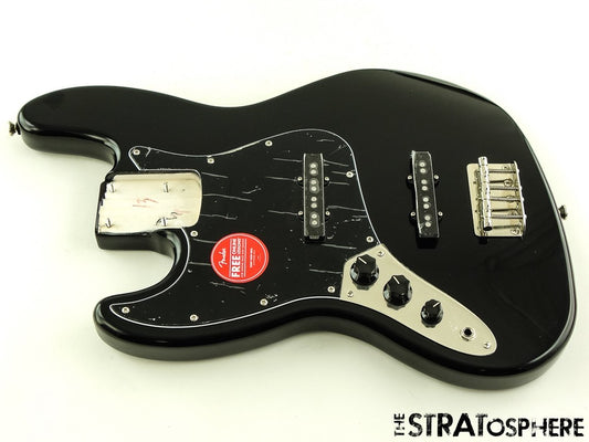 LEFTY Fender Squier Classic Vibe 70s Jazz J Bass LOADED BODY Black