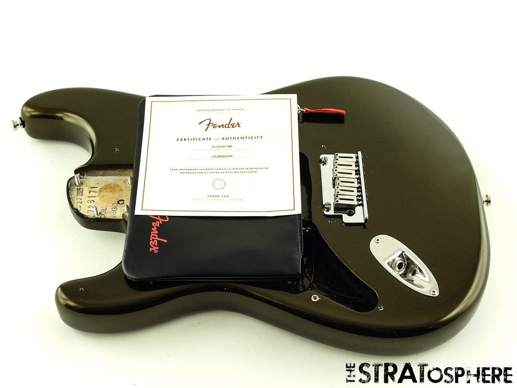 LEFTY Fender American Ultra II Stratocaster Strat, BODY + HARDWARE Texas Tea