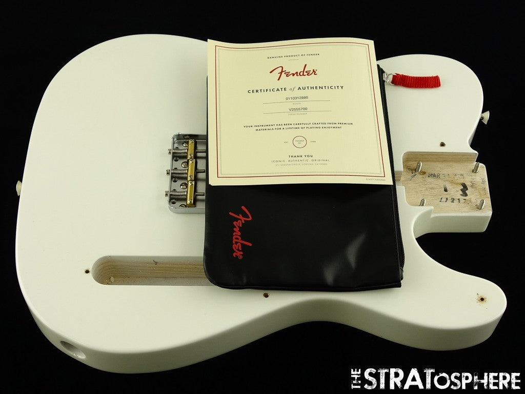 Fender AV II American Vintage 1951 Tele BODY + HARDWARE Ash Proto White