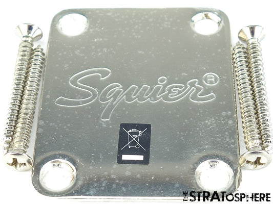 Fender Squier Classic Vibe 60s Mustang Series NECK PLATE, Guitar Parts Nickel