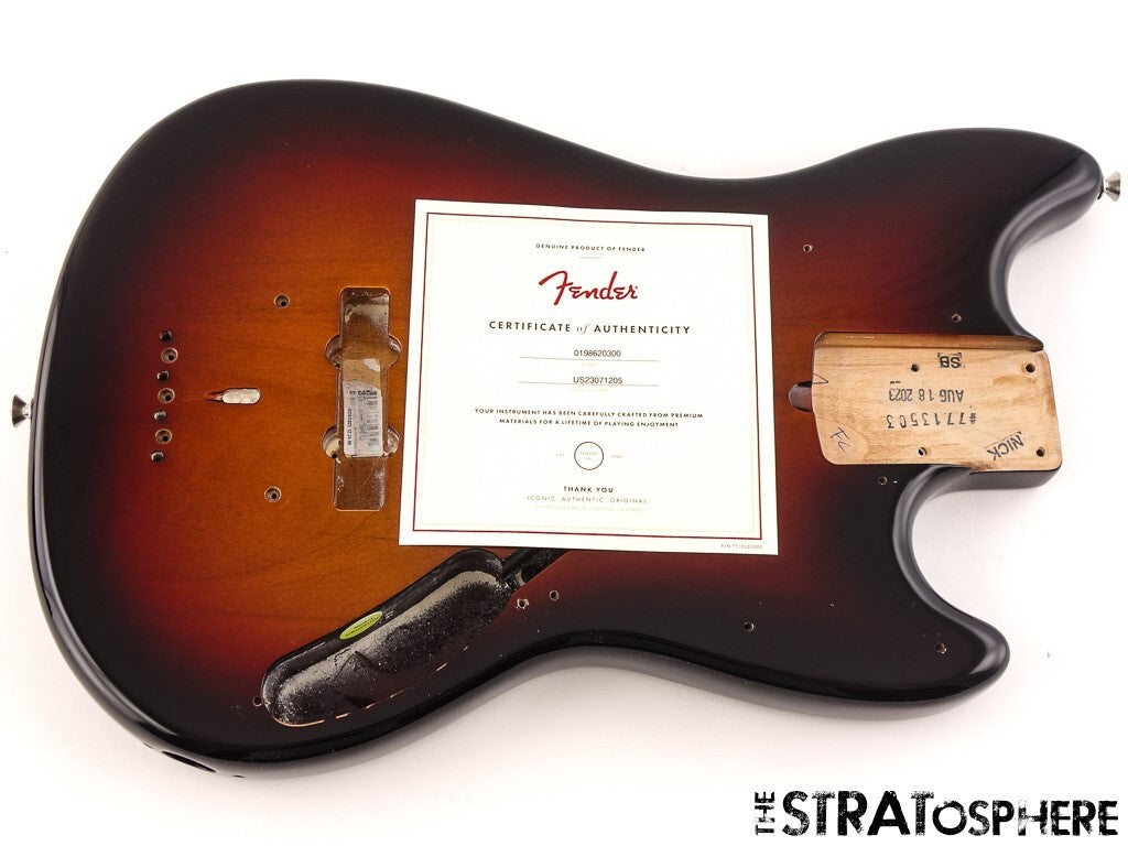 Fender American Performer Mustang Bass BODY USA Parts Sunburst.