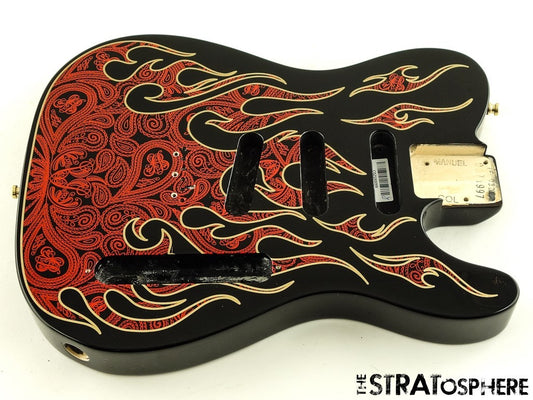 USA Fender James Burton Telecaster Tele BODY, Guitar Paisley Flame