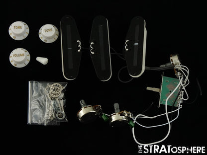 Fender Squier Affinity Series Strat PICKUPS POTS + KNOBS, Stratocaster!