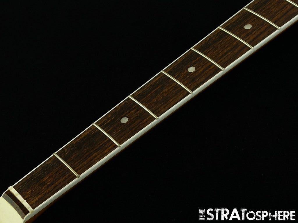 LEFTY Fender AV II American Vintage 1966 Jazz Bass NECK & TUNERS Bound Rosewood