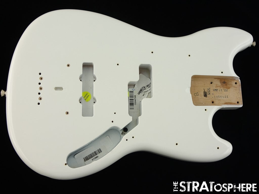 Fender American Performer Mustang Bass BODY USA Part Arctic White