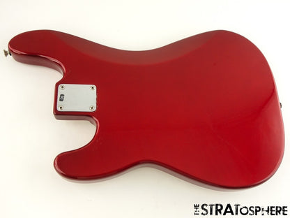 USED Fender Precision BASS Special LOADED BODY P/J Pickups P Bass Alder Red