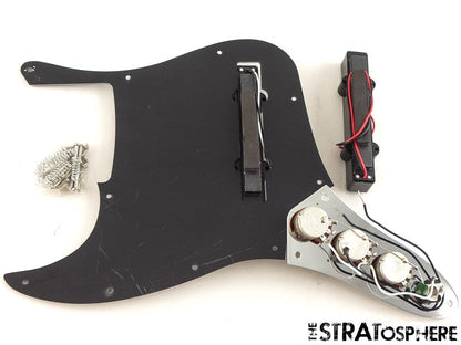 Fender Squier Affinity Jazz Bass VI Six String LOADED PICKGUARD J Bass Black!