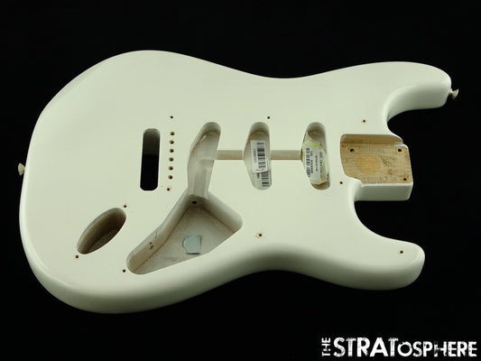 USA Fender Stratocaster ERIC JOHNSON Strat BODY, American Nitro White Blonde!