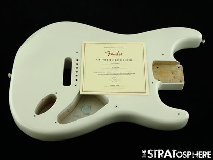 USA Fender Stratocaster ERIC JOHNSON Strat BODY, American Nitro White Blonde!