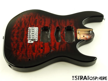 Ibanez GRX70QA BODY & HARDWARE GIO Series Quilted Maple Transparent Red Burst