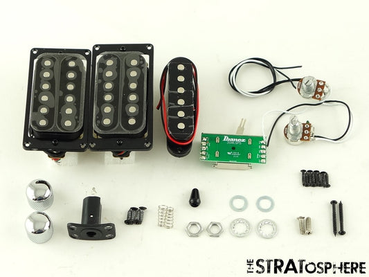 Ibanez GRX70QA Quantum Humbucker HSH PICKUPS POTS KNOBS Ceramic Alnico Black
