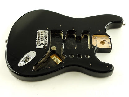 USED 2002 Fender MIM Standard Strat BODY & HARDWARE Guitar Black