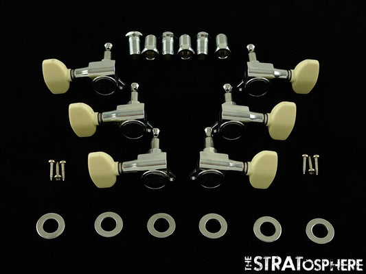 6 PRS SE Hollowbody II Piezo TUNERS TUNING PEGS, PRS Designed Guitar Nickel