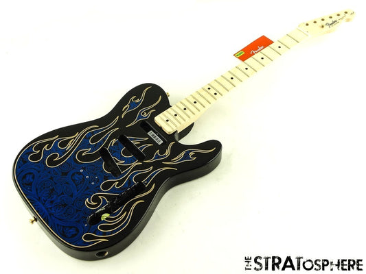 Fender James Burton Tele BODY + NECK Telecaster Basswood Maple Blue Paisley