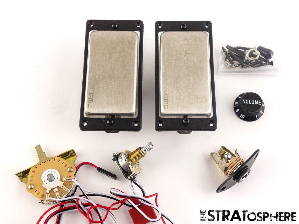 USA Fender Jim Root Jazzmaster EMG 81 + 60 Active Humbucker PICKUP POTS KNOB