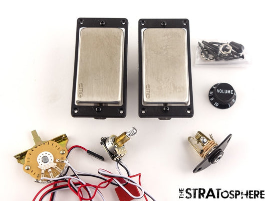 USA Fender Jim Root Jazzmaster EMG 81 + 60 Active Humbucker PICKUP POTS KNOB