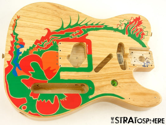 Fender Jimmy Page Telecaster BODY Tele Guitar, Ash Natural w/ Artwork
