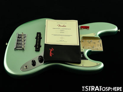 Fender American Professional II Jazz V 5 String Bass LOADED BODY Myst Surf Green