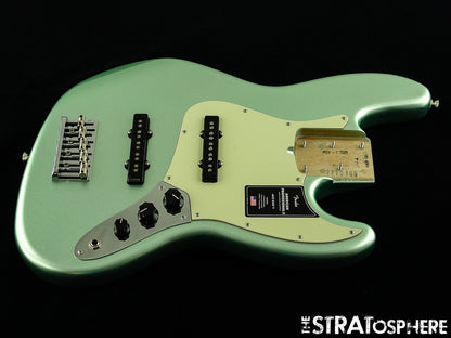 Fender American Professional II Jazz V 5 String Bass LOADED BODY Myst Surf Green