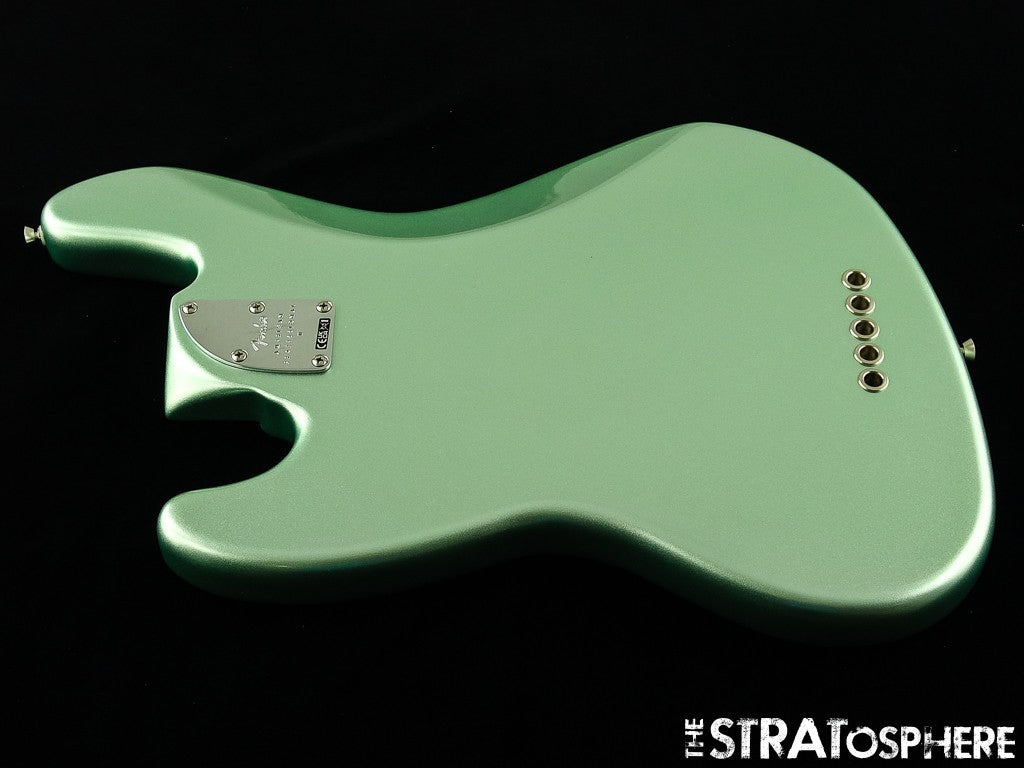 Fender American Professional II Jazz V 5 String Bass LOADED BODY Myst Surf Green