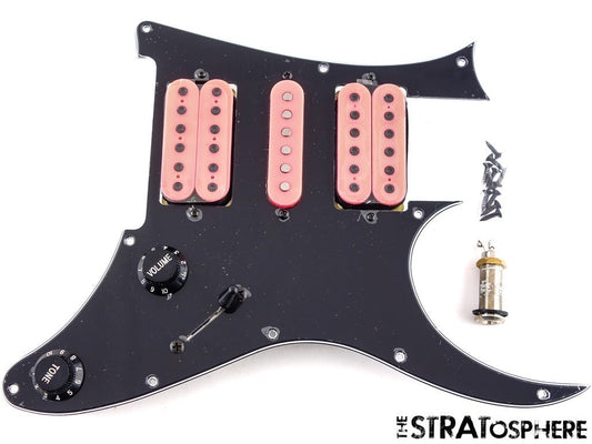 Ibanez JEMJRSP Steve Vai HSH LOADED PICKGUARD, Infinity Black Guitar Parts