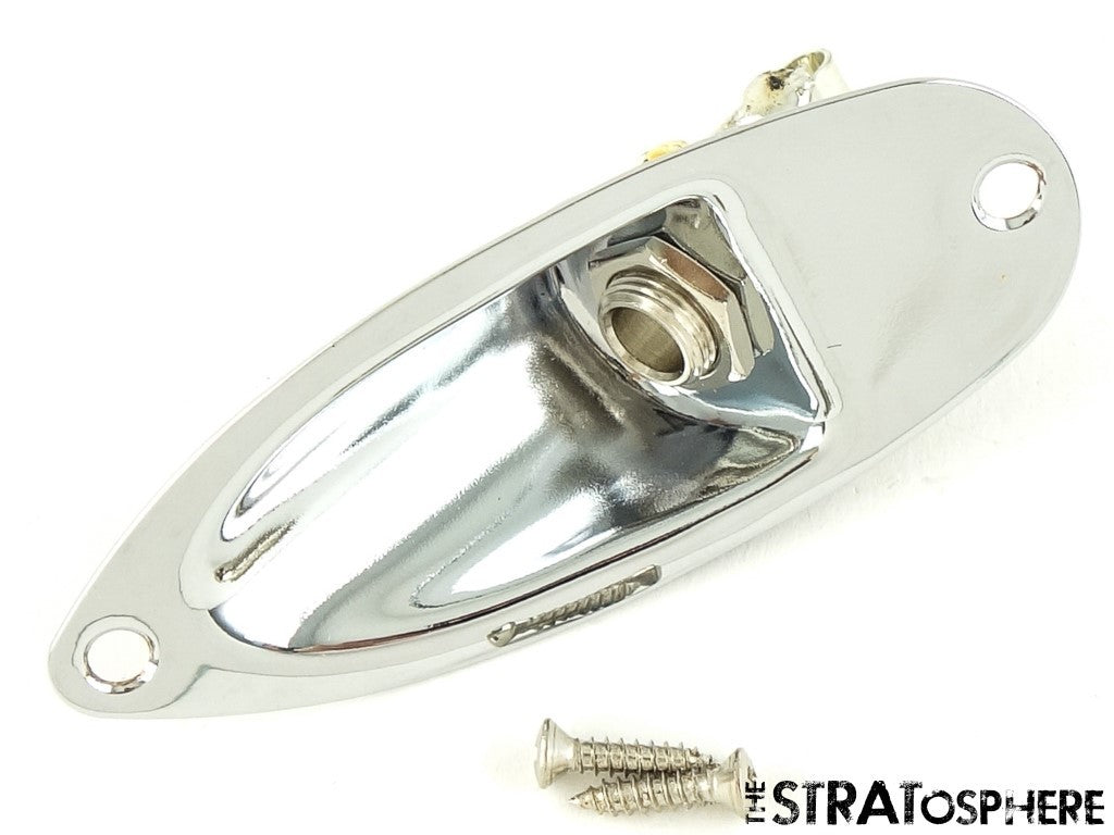 Fender Vintera III Late 60s RI Stratocaster Strat, OUTPUT JACK & Plate, Chrome.