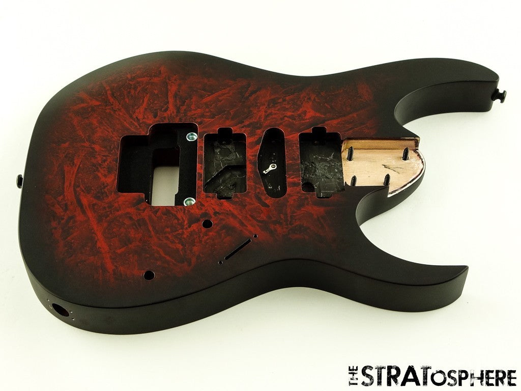 Ibanez RG470DXW BODY Guitar Parts RG Shape Wine Red Frozen Matte