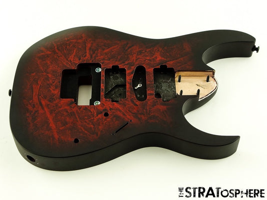 Ibanez RG470DXW BODY Guitar Parts RG Shape Wine Red Frozen Matte