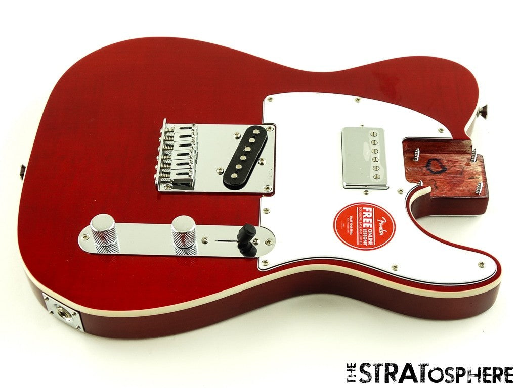 Fender Squier Affinity Tele FMT SH LOADED BODY, Crimson Red Transparent