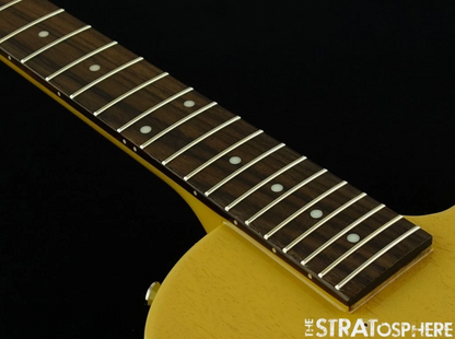 USED Epiphone Les Paul Junior Model BODY + NECK Mahogany TV Yellow