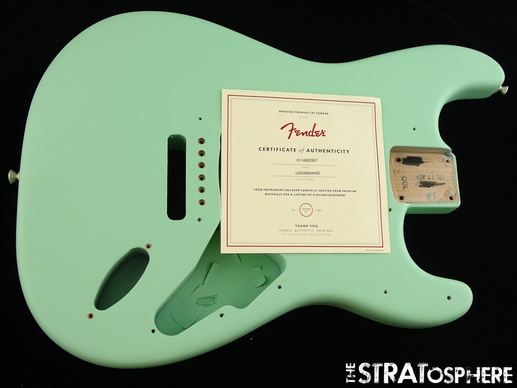 American Performer Fender Stratocaster Strat BODY, USA Satin Surf Green.