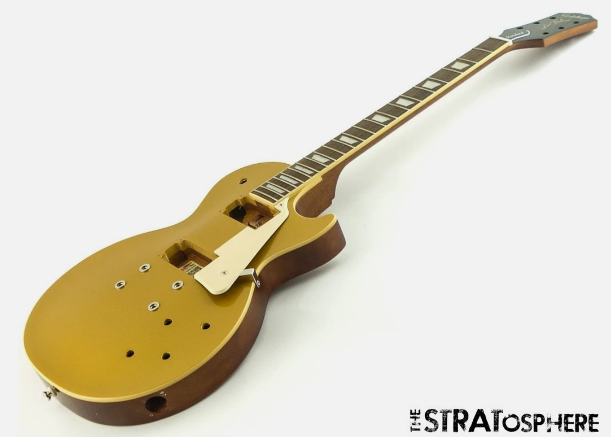 USED Epiphone Les Paul Standard 50s BODY & NECK w/ Pickguard Guitar Goldtop