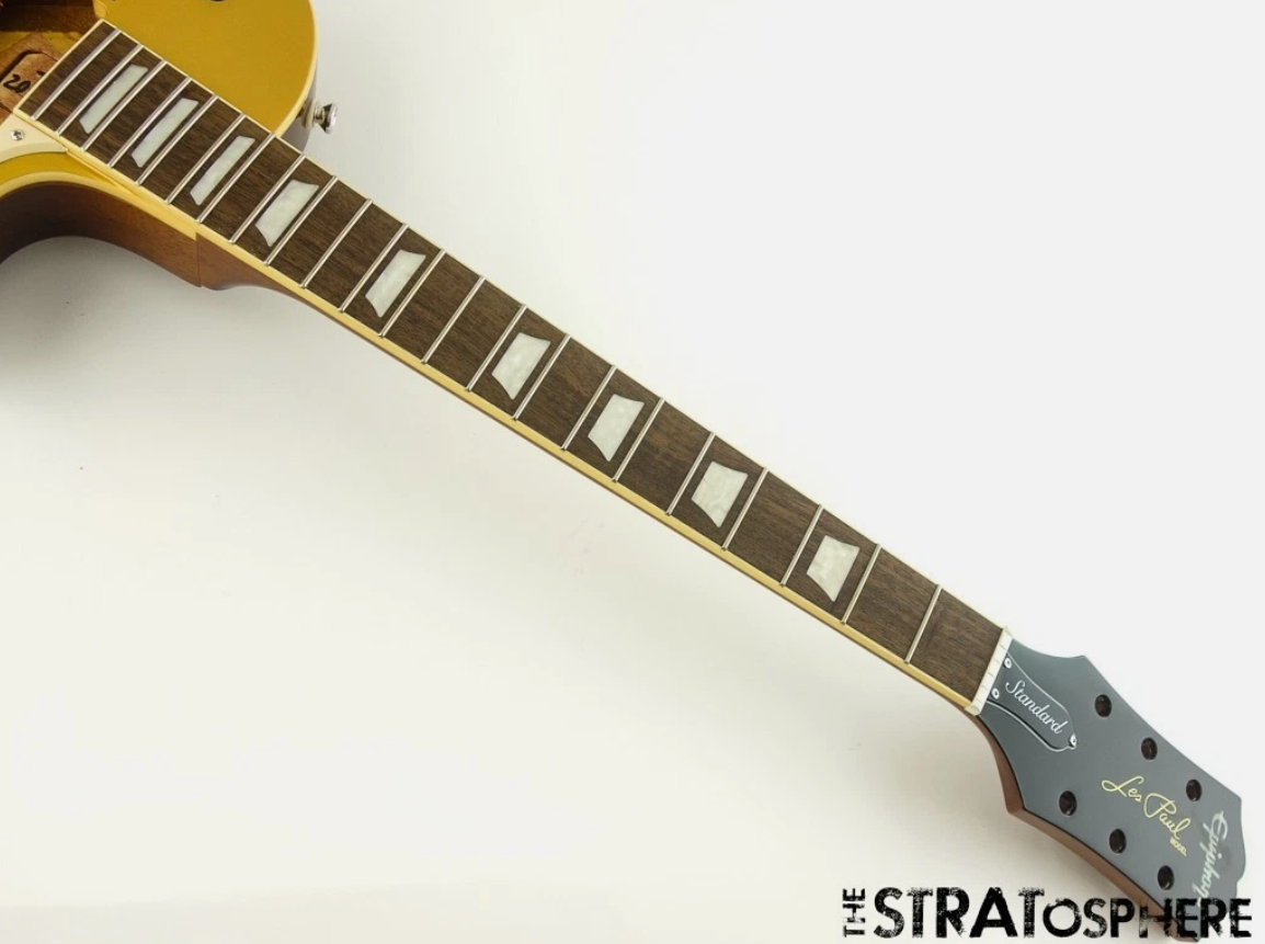USED Epiphone Les Paul Standard 50s BODY & NECK w/ Pickguard Guitar Goldtop