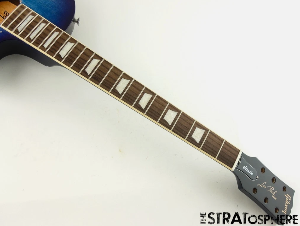 USED Gibson USA Les Paul Studio Model BODY & NECK Blueberry Burst