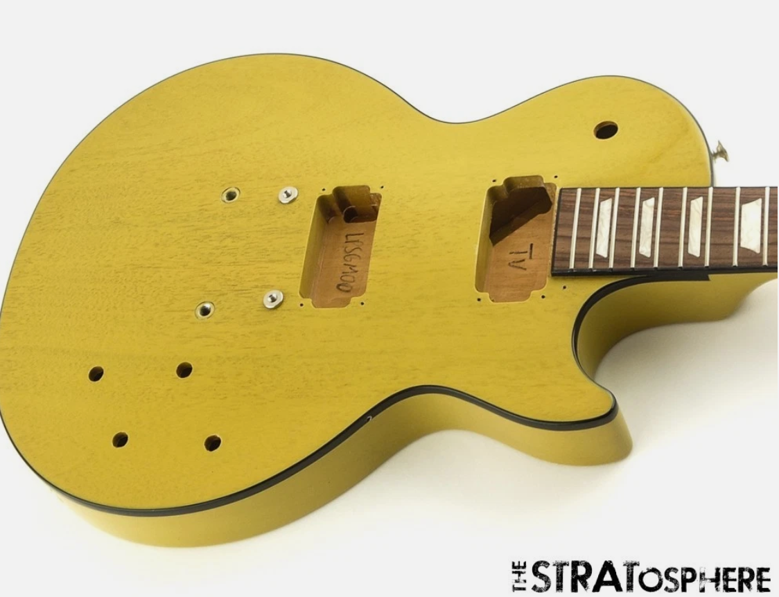 USED Gibson USA Les Paul Standard 50s BODY +NECK Mahogany Top TV Yellow $100 OFF