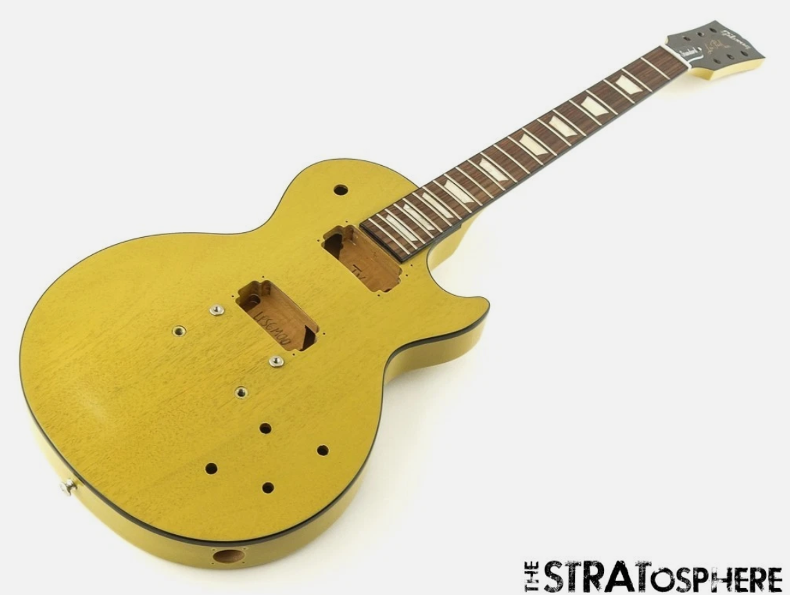 USED Gibson USA Les Paul Standard 50s BODY +NECK Mahogany Top TV Yellow $100 OFF