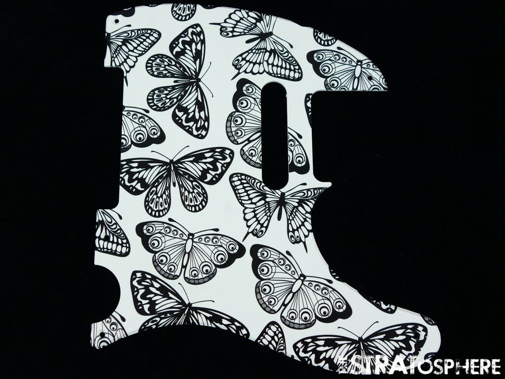 *NEW Telecaster PICKGUARD for Fender USA Vintage Tele 5 Hole Butterfly Print